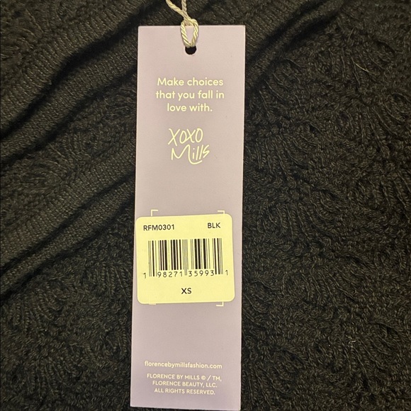 NWT florence by mills Women's Le Pointelle Wide Leg XS Black - Picture 6 of 9